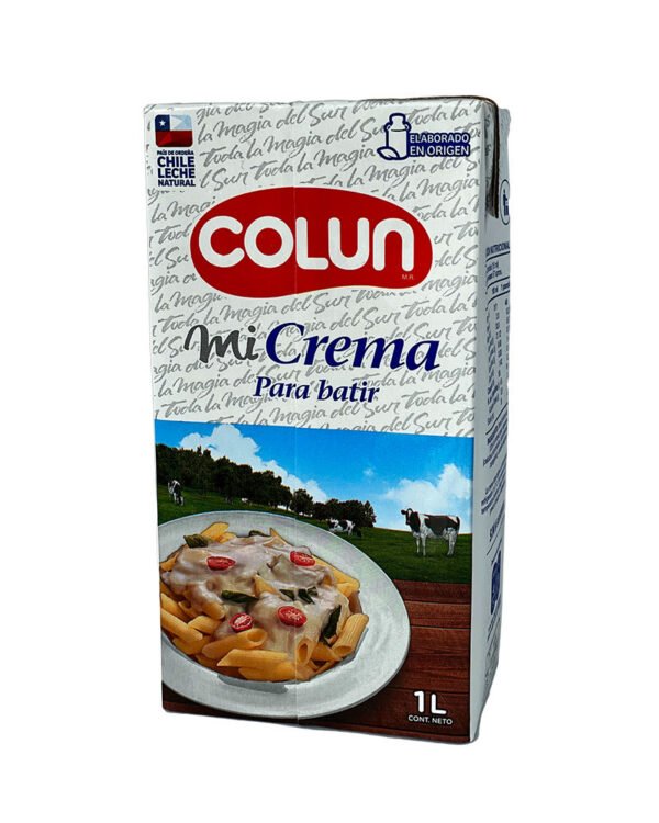 Crema de leche entera Colun 1Lt