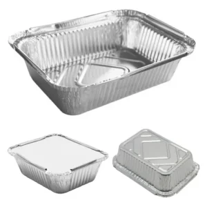 Bandeja de aluminio c30 con tapa